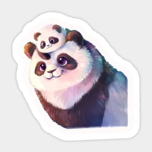 Panda mom Sticker